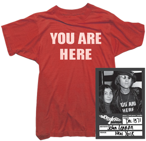 John Lennon T-Shirt - You Are Here Tee worn by John Lennon