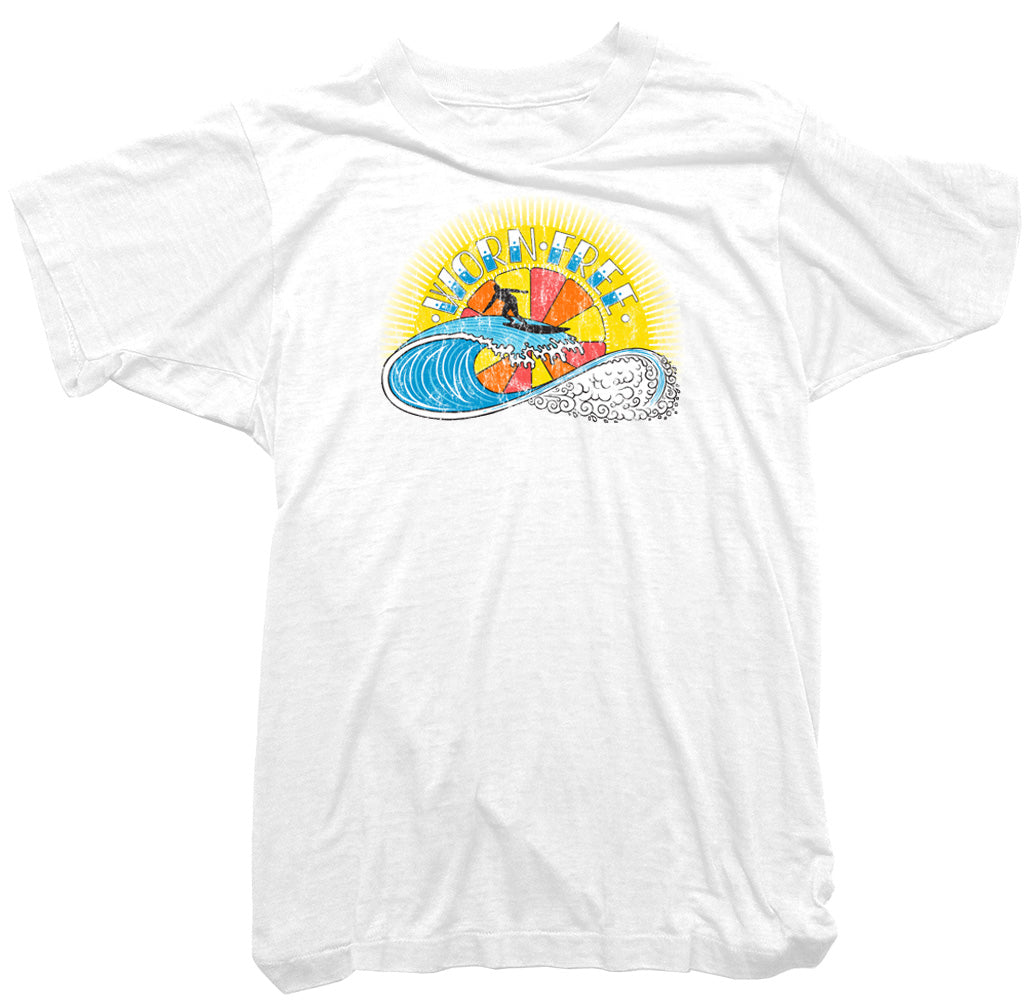 Worn Free T-Shirt - Worn Free Surf Sun halftone Tee