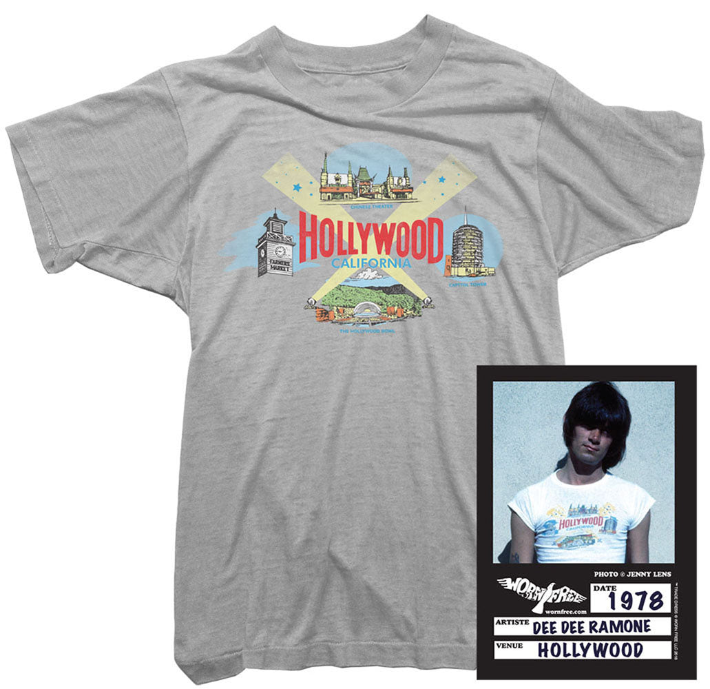 Ramones T-Shirt - Dee Dee Ramone Hollywood Tee - Worn Free