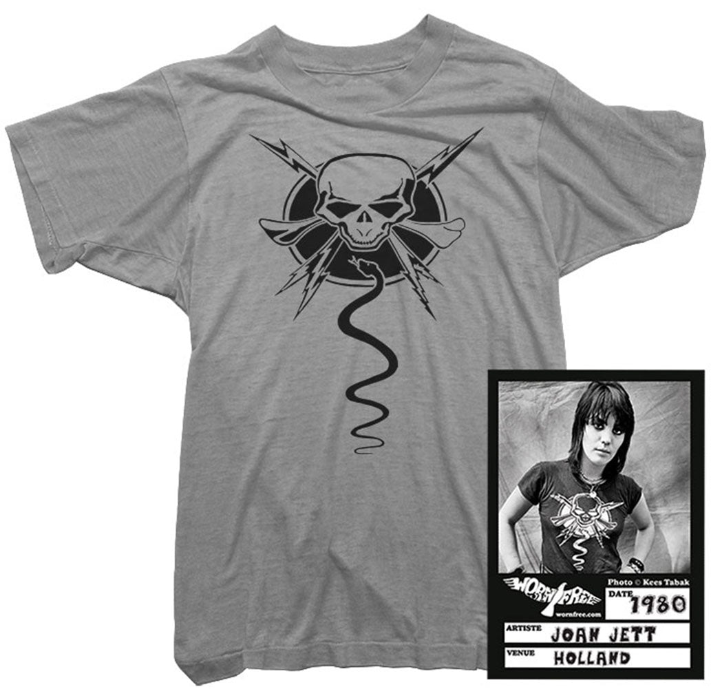 Joan Jett T-Shirt. Skull & Snake Tee worn by Joan Jett. - Worn Free