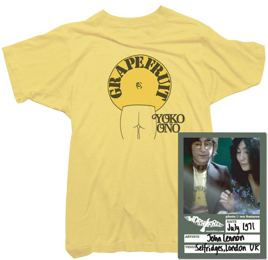 Yoko Ono T-Shirts. Vintage Tees worn by Yoko Ono Lennon - Worn Free