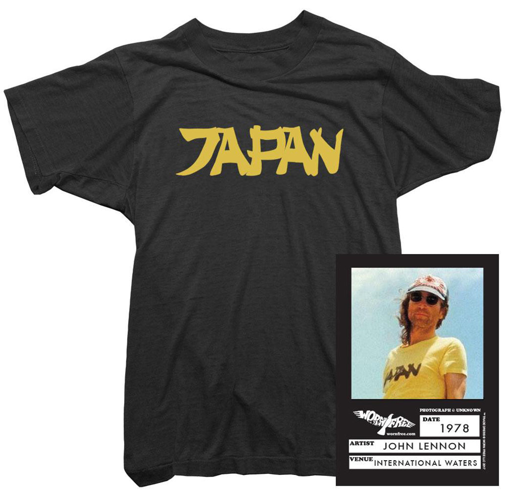 John Lennon T-Shirt. Japan T-Shirt worn by Lennon. - Worn Free