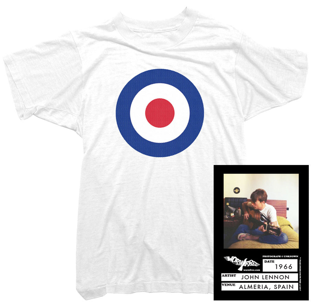 John Lennon T-Shirt. Target T-Shirt worn by Lennon Mod T-Shirt 60s 