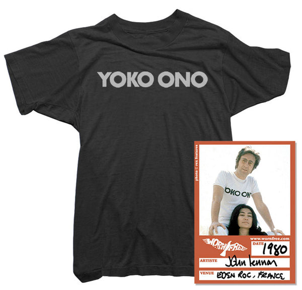 John Lennon T-Shirt. Yoko Ono Tee worn by John Lennon. - Worn