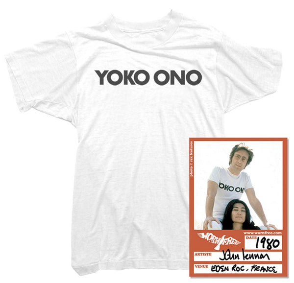 John Lennon T-Shirt. Yoko Ono Tee worn by John Lennon. - Worn