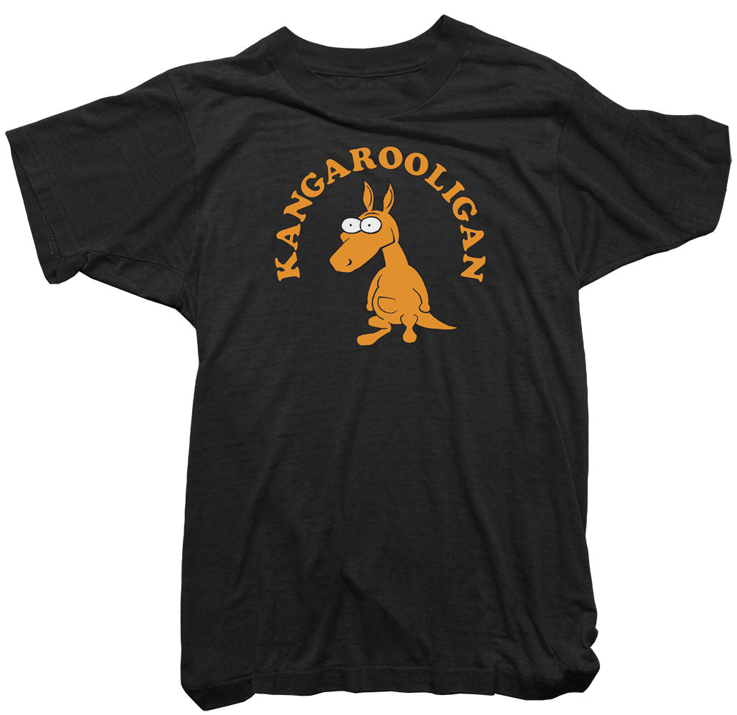 Kangaroo t-Shirt. Kangarooligan Wonga Kangaroo T-Shirt Aussi Worn Tee Free - World