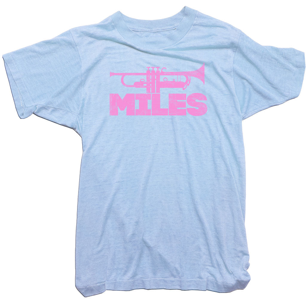 Miles Davis T-Shirt. Trumpet Logo Tee. Jazz Tee Shirt. - Worn Free