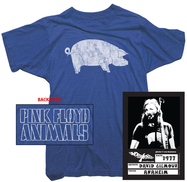 Free Tee Gilmour. Worn Animals David worn by Floyd Pink - T-Shirt.