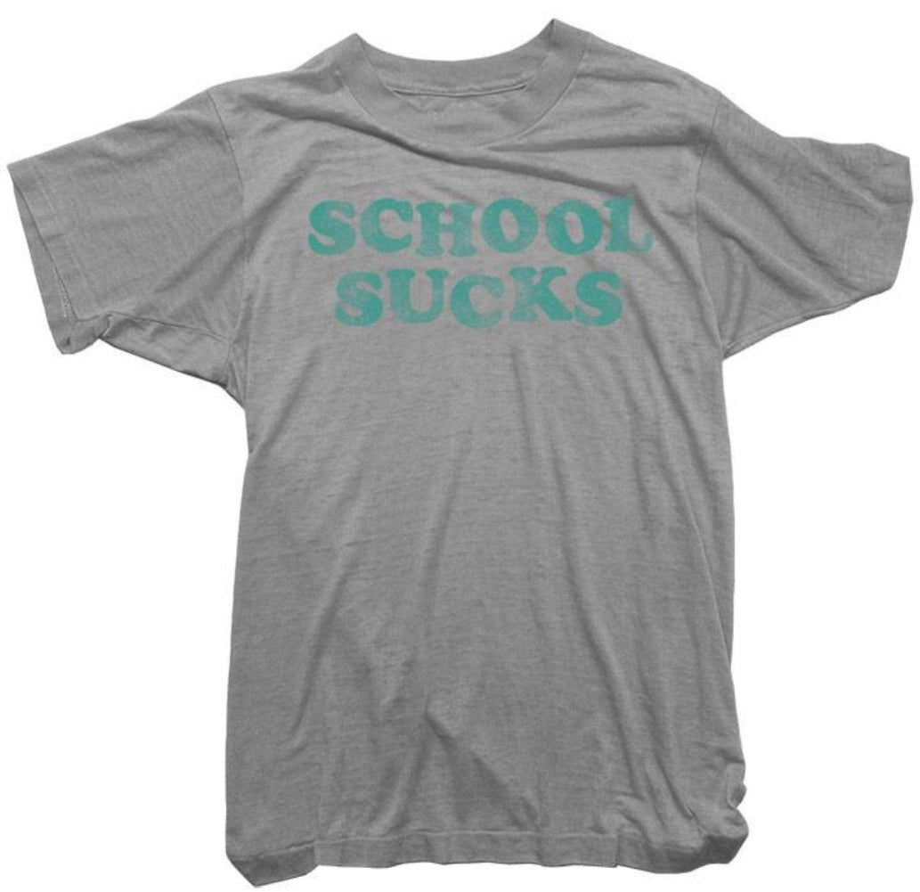 Worn Free T-Shirt. Vintage School Sucks Tee Large / Gray / Kids